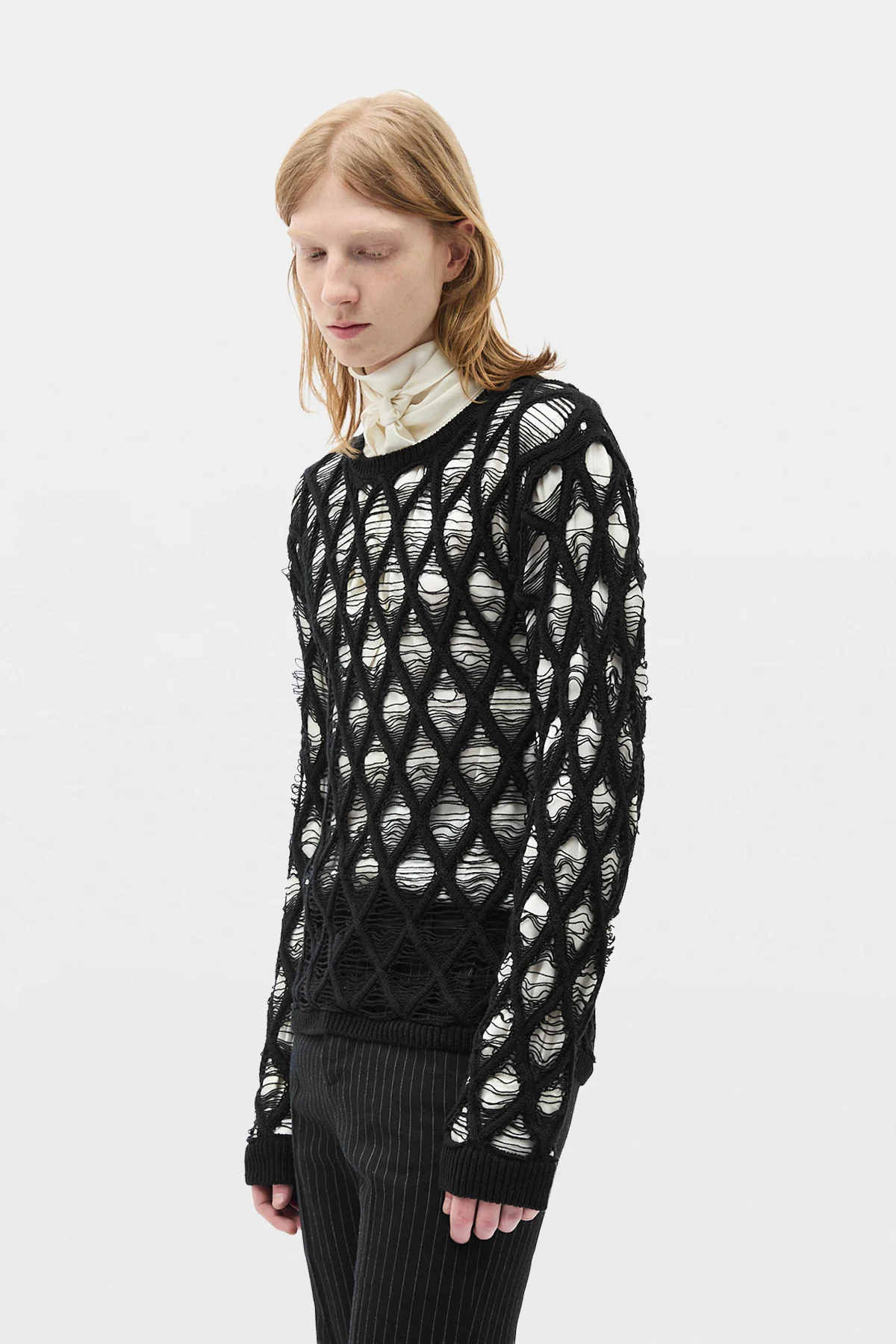 Carlos Diamond Stitch Sweater - Image 2