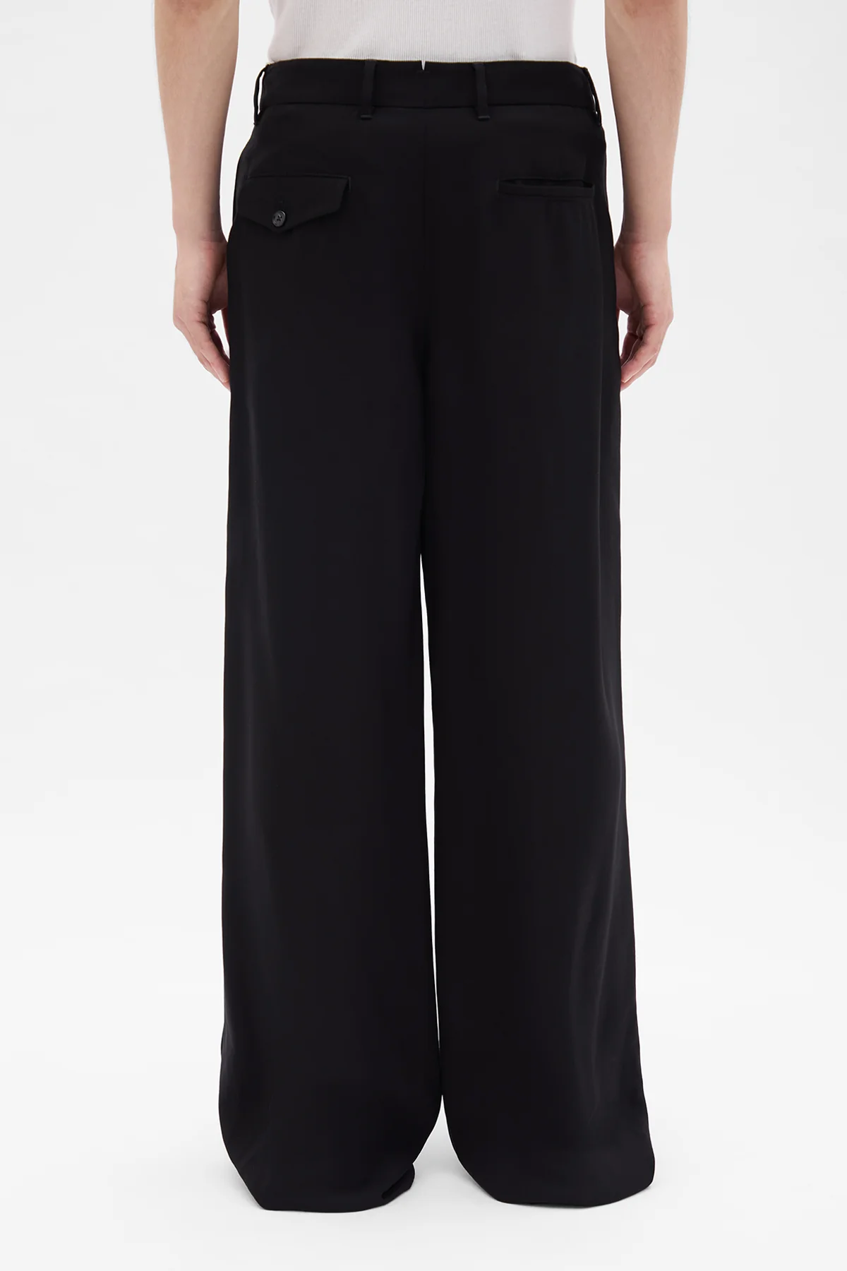 Botel Wide Leg Pleated Trousers - Image 3