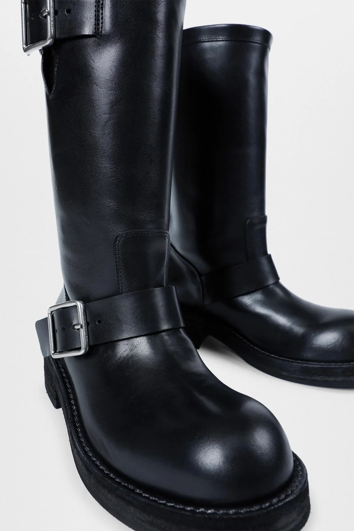 Sarith Engineer Biker Boots with Buckles - Image 4