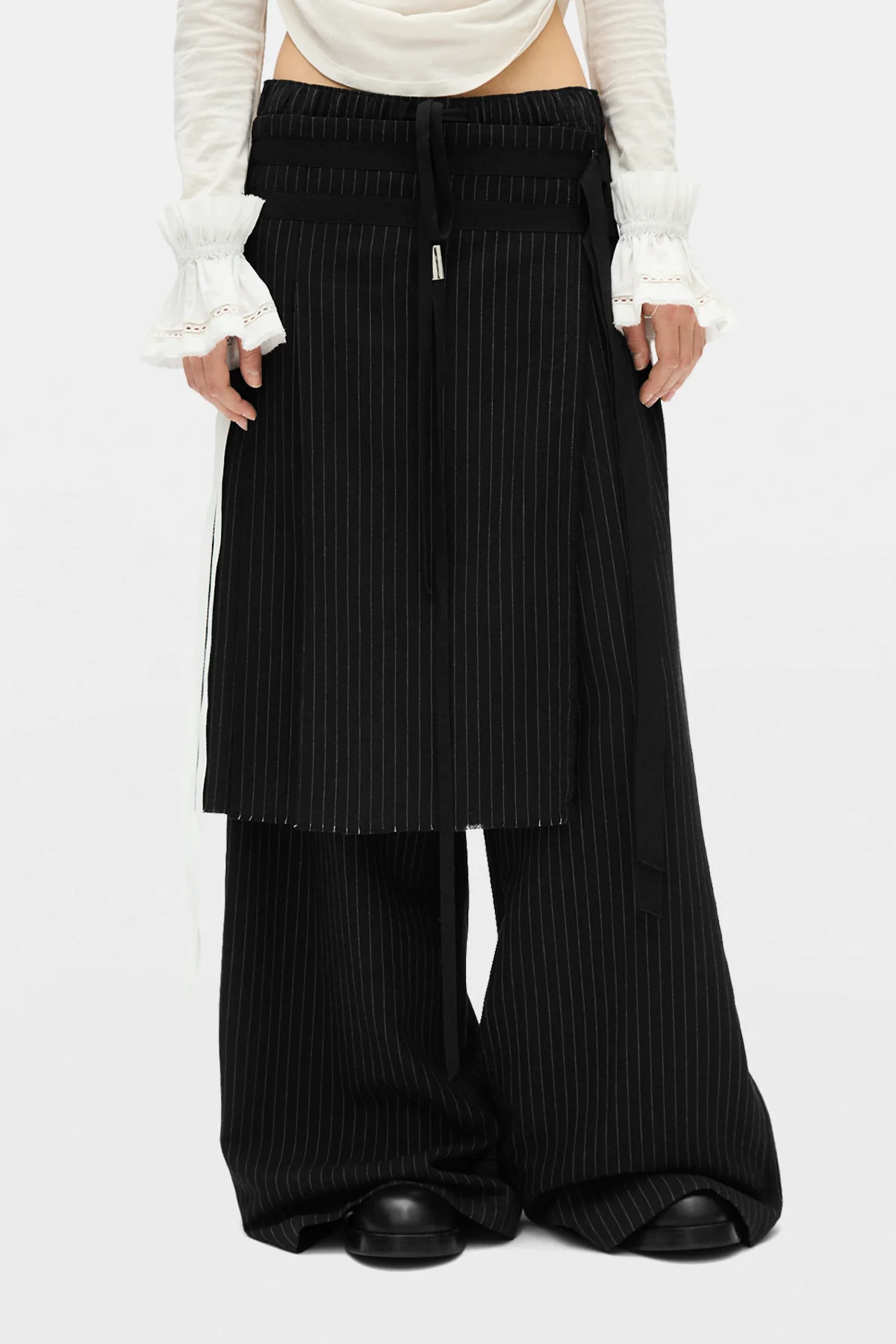 Suna Raw Edge Ruffled Cuffs