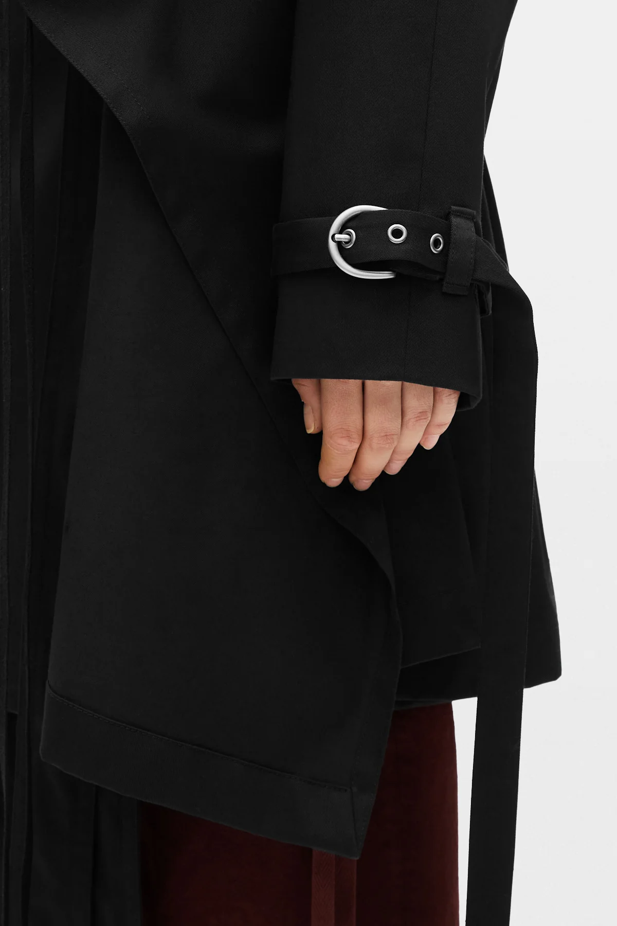 Reppa Draped Trench Coat - Image 5