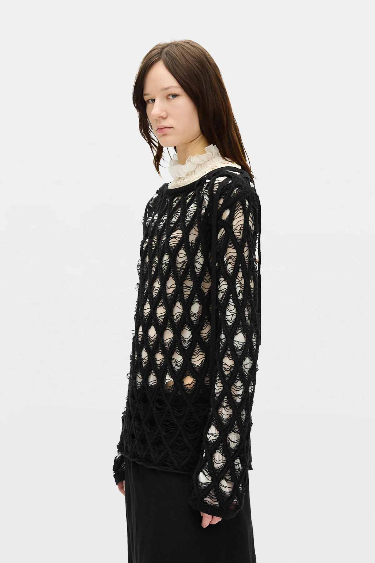 Izabel Diamond Stitch Sweater - Image 2