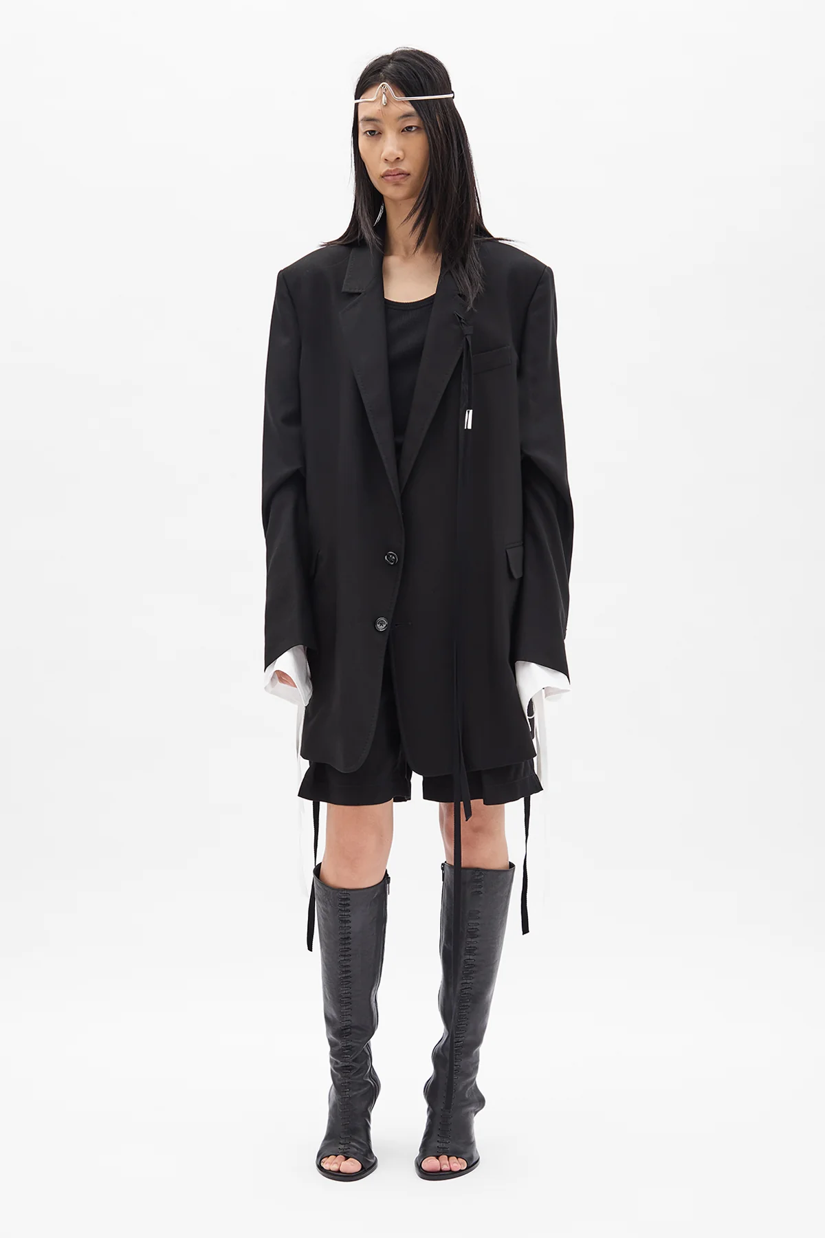 Ukje Wide Leg Pleated Shorts - Image 4
